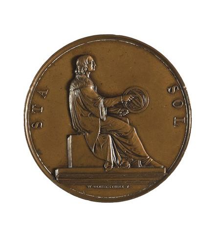 Władysław Oleszczyński, Medal z okazji odsłonięcia pomnika Mikołaja Kopernika w Warszawie - awers
