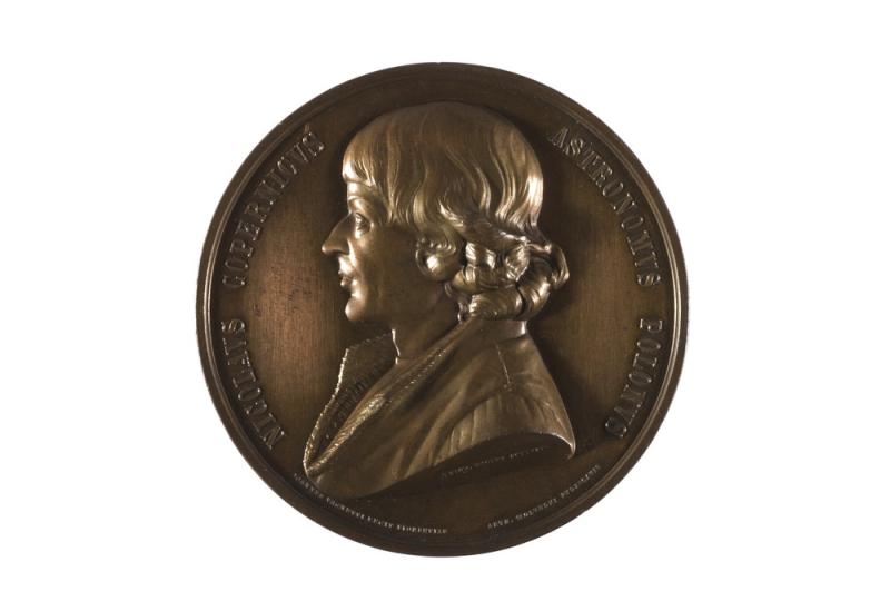 Giovanni Vagnetti, Medal on the occasion of the opening of the Copernicus Museum in Rome - obverse