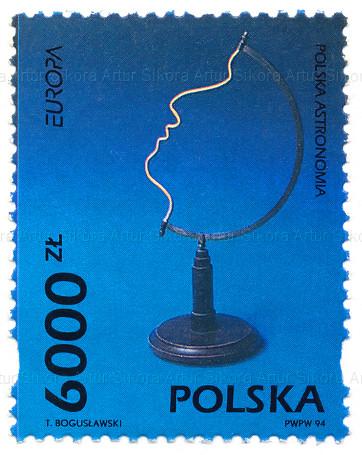 Tomasz Bogusławski, Postage stamp No. 3339 from the series „Europe CEPT (V) - discoveries of Ignacy Łukasiewicz and Nicolaus Copernicus”, 1994