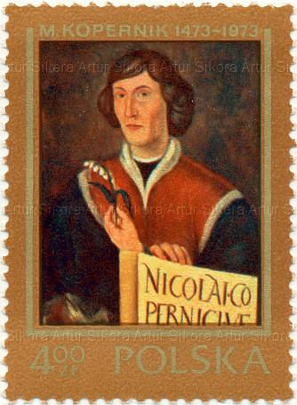H. Chyliński, Postage stamp No. 2088 from the series „500. anniversary of the birth of Nicolaus Copernicus”, February 18, 1973