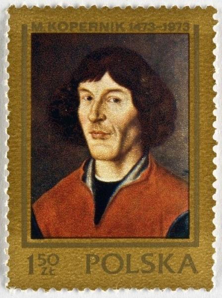 H. Chyliński, Stamp No. 2086 from the series „500. anniversary of the birth of Nicolaus Copernicus”, 1973