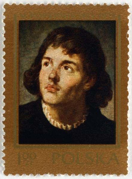 H. Chyliński, Postage stamp No. 2085 from the series „500. anniversary of the birth of Nicolaus Copernicus”, 1973
