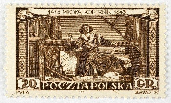 Bogusław Brandt, Sample of postage stamp No. 667 from the series „Nicholas Copernicus - International Year of Copernicus”, 1953
